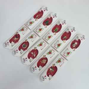Set martisoare Spring tip brosa, montate individual pe blister rotund