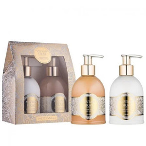Set cadou Vivian Gray Romance Vanilla & Patchouli, Sapun lichid, 250 ml + Crema de maini, 250 ml - Img 1