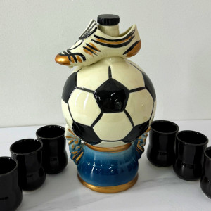Set ceramica pentru bautura cu tematica ''Fotbal Fiesta'' - Img 5