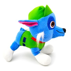 Set complet pentru baieti Chase Paw Patrol, jucarie de plus, gel de dus 2in1, selectie de dulciuri, in ambalaj premium cu funda - Img 3