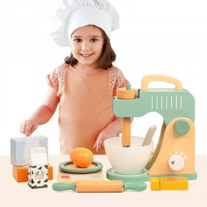 Set pentru Bucatarie Ustensile, Mixer de gatit din lemn, Kabi - Img 2