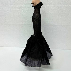 Suport bijuterii sub forma de silueta, Negru, 39cm