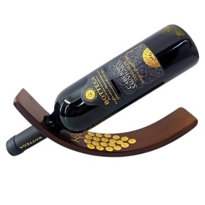 Suport decorativ elegant din lemn pentru sticla bautura cu vin Bottega Cabernet Sauvignon 750 ml