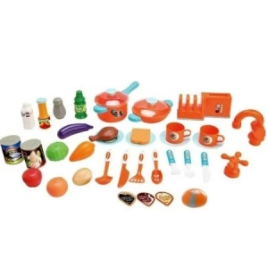 Bucatarie de jucarie copii cu lumini si sunete, set complet Kids Kitchen cu accesorii, 87 cm - Img 7