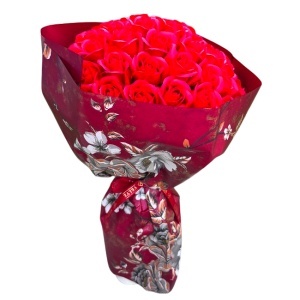 Buchet Royal Red cu 55 trandafiri de sapun - Img 4