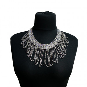 Colier Plastron cu pietre semipretioase, la baza gatului, CP012