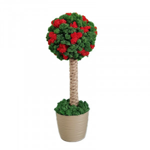 Copacel din licheni stabilizati Cherry Blossom, 55 cm inaltime, 65 cm circumferinta - Img 2