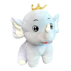 Elefant de plus Trompi, Inaltime 47 cm, Gri