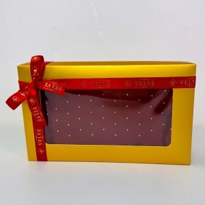 Esarfa Cashmere Sparkle, pentru femei, in cutie cadou, Caramiziu - Img 4