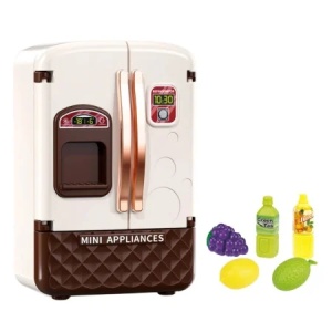 Frigider de jucarie copii cu accesorii alimentare, mini appliance pentru joc de rol 3+ ani - Img 3