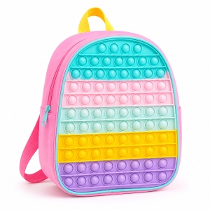Ghiozdan copii pentru gradinita cu fata Pop It senzoriala, bretele reglabile, 27 x 23 x 9 cm - Img 3