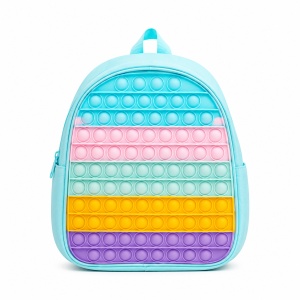 Ghiozdan copii pentru gradinita cu fata Pop It senzoriala, bretele reglabile, 27 x 23 x 9 cm - Img 1