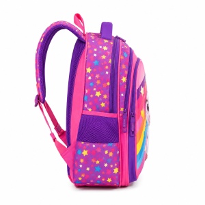 Ghiozdan scolar 3D ergonomic pentru fete Unicorn, 42x30x22 cm, Roz - Img 7