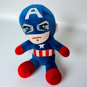 Jucarie de plus supererou Captain America pentru copii, inaltime 28 cm - Img 3