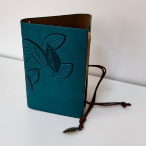 Jurnal Vintage pentru calatorii, in cutie, cu snur, Albastru - Img 3