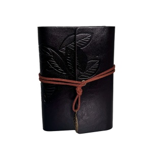 Jurnal Vintage pentru calatorii, in cutie, cu snur, Negru - Img 1