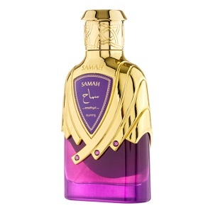 Pachet Crystal Beauty, cu aranjament floral, parfum arabesc Extrait de parfum Samah Amethyst, Riiffs, Femei 100 ml, praline Raffaello 80g, Mov - Img 3