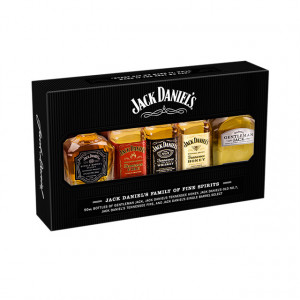 Pachet Jack Drink's Family cu 5 sticle, Jack Daniel’s Gentleman, Jack Daniel’s Honey, Jack Daniel’s  whiskey, Jack Daniel’s Fire si Jack Daniel’s Single