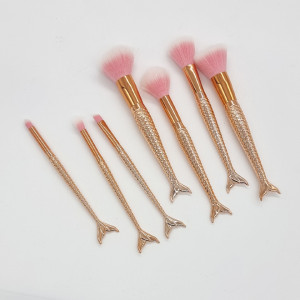 Pachet suport ceramic Girl, alb, cu set pensule incluse