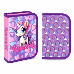 Penar echipat Unicorn Pastel, 1 fermoar, 2 extensii, 30 piese