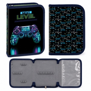 Penar neechipat Next Level Gaming, 1 fermoar, 2 extensii, negru-bleumarin - Img 2