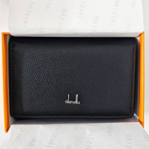 Portofel Leather Collections dama din piele naturala cu logo 10x14, Negru