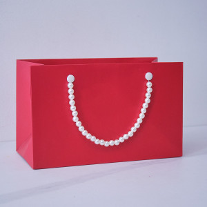 Punga pentru cadouri, in forma de poseta, 22 x 10 x 13.5 cm