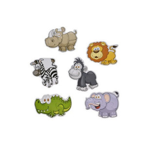 Puzzle cu animalute din jungla