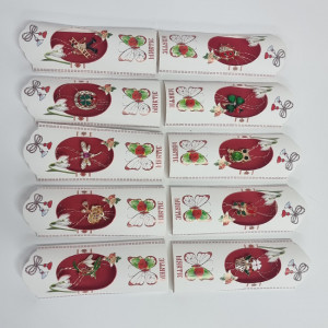 Set martisoare Spring tip brosa, montate individual pe blister rotund1