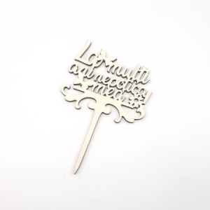 Topper, Ornament Decorativ din lemn "La multi ani, nepotica mea!" - Img 2