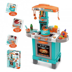 Bucatarie de jucarie Kids Chef cu accesorii, albastru