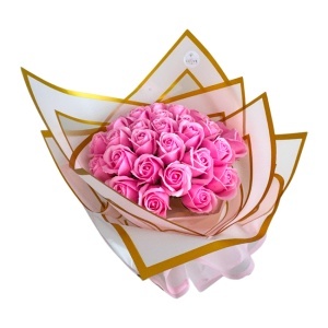 Buchet floral Royal cu 31 trandafiri de sapun - Img 9