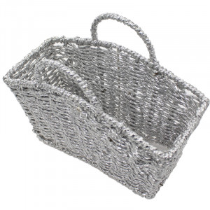 Cosulet decorativ argintiu, ideal pentru ambalarea cadourilor1