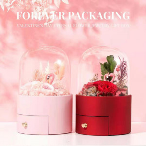 Cutie de bijuterii Blossom cu flori criogenate