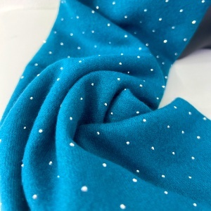 Esarfa dama Cashmere Sparkle, pentru femei, in cutie eleganta, turcoaz - Img 2