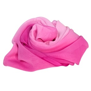 Esarfa satinata de dama, in cutie eleganta, Roz fucsia, 163x50 cm - Img 4