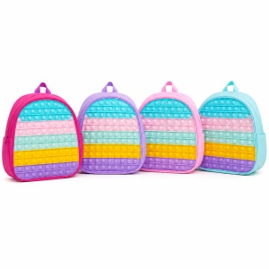 Ghiozdan copii pentru gradinita cu fata Pop It senzoriala, bretele reglabile, 27 x 23 x 9 cm