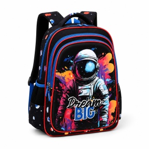 Ghiozdan scolar 3D ergonomic pentru baieti Astronaut, 42x30x22 cm, Multicolor - Img 3