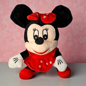Jucarie de plus Minnie pentru copii, inaltime 35cm, rosu - Img 5