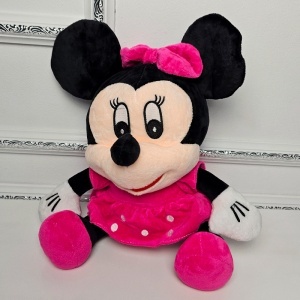 Jucarie de plus Minnie pentru copii, inaltime 35cm, roz - Img 3