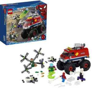 LEGO Super Heroes - Camionul gigant al Omului paianjen contra Mysterio 76174, 439 piese