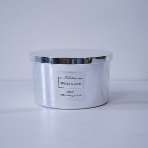 Lumanare parfumata Aromatherapy, silver