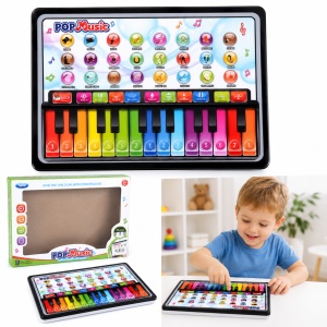 Orga electronica pentru copii cu clape colorate, sunete si activitati muzicale - Img 2