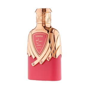 Pachet Crystal Beauty, cu aranjament floral, parfum arabesc Extrait de Parfum Samah Pearl, Riiffs, Femei 100 ml, praline Raffaello 80g, Fucsia - Img 2