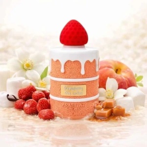 Parfum arabesc, Apa de parfum Arabiyat Sugar Strawberry Tres Leches, Femei, 100 ml - Img 3