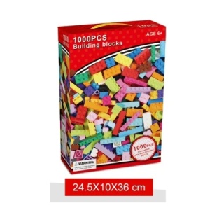 Set 1000 piese de construit colorate pentru copii 6+ ani, joc educativ creativ - Img 3
