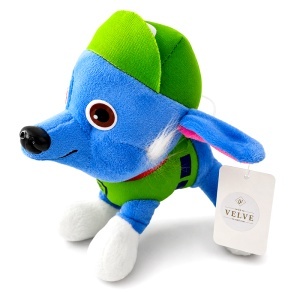 Set complet pentru baieti Chase Paw Patrol, jucarie de plus, gel de dus 2in1, selectie de dulciuri, in ambalaj premium cu funda - Img 7