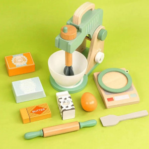 Set pentru Bucatarie Ustensile, Mixer de gatit din lemn, Kabi - Img 4