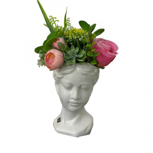Vaza Venus Adonis, 13 cm, Alb - Img 5