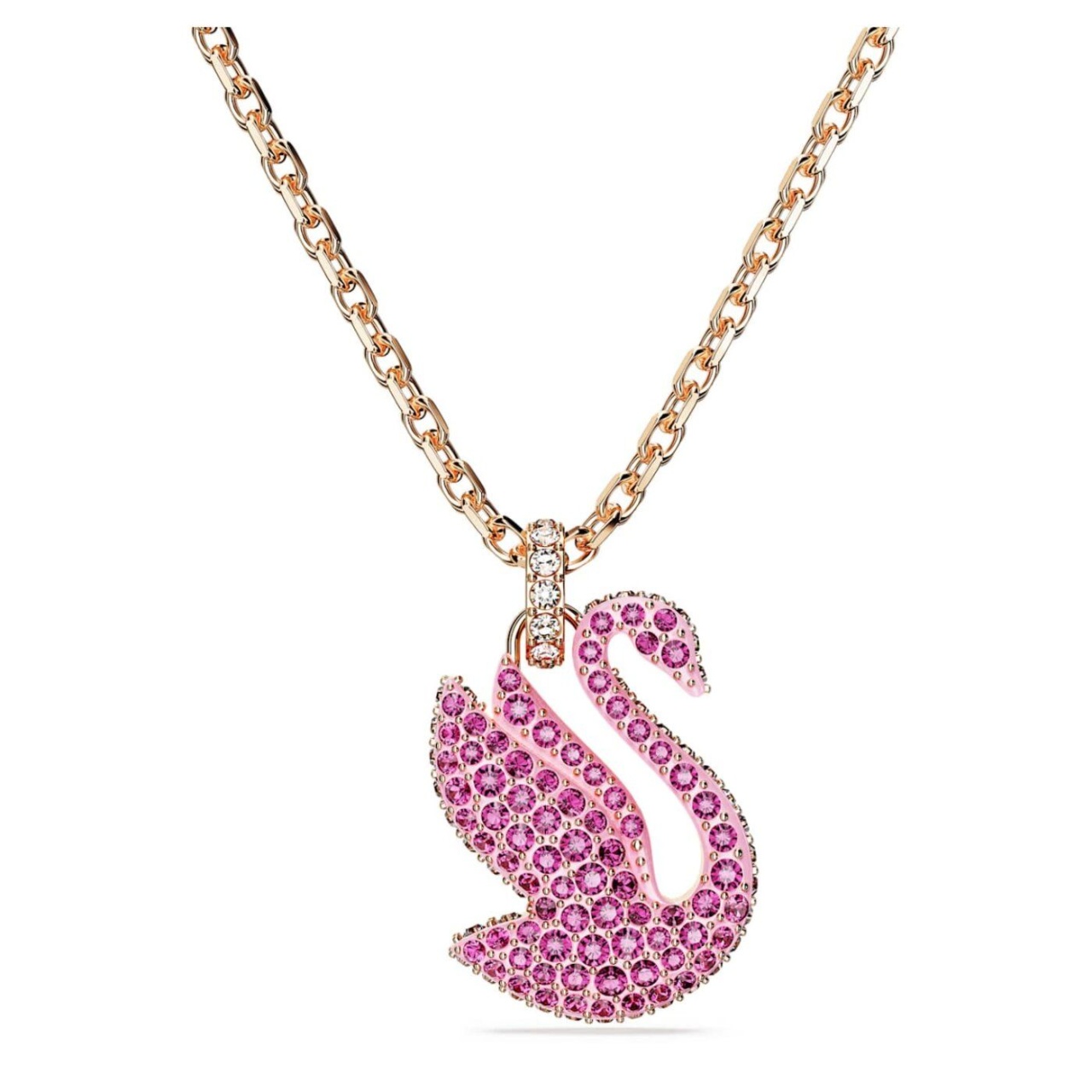 SWAROVSKI Iconic Swan チョーカー/正規品 5647554 Swarovski Iconic White Rhodium Plated Swan Choker – Blue Salon